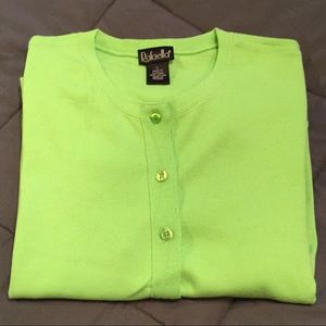 GORGEOUS NWOT RAFAELLA BUTTON DOWN SWEATER SIZE L